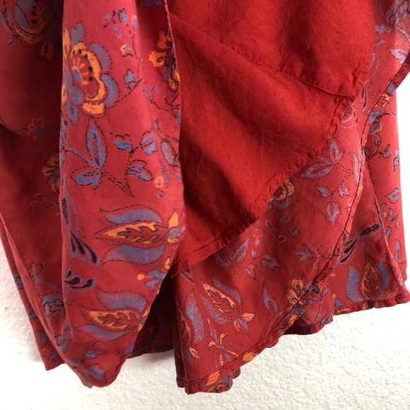 💎 3/$20 💎 Kimchi Blue Tunic Swing Dress Floral Open Back - Picture 7 of 8